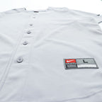 NIKE TEAM 00年代 ヴィンテージ 半袖 ベースボールシャツ L グレー ポリエステル
