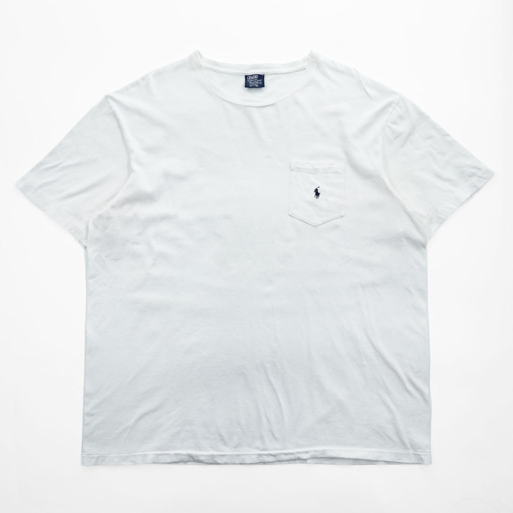 Polo by Ralph Lauren Pony Embroidered Pocket T-Shirt White XL