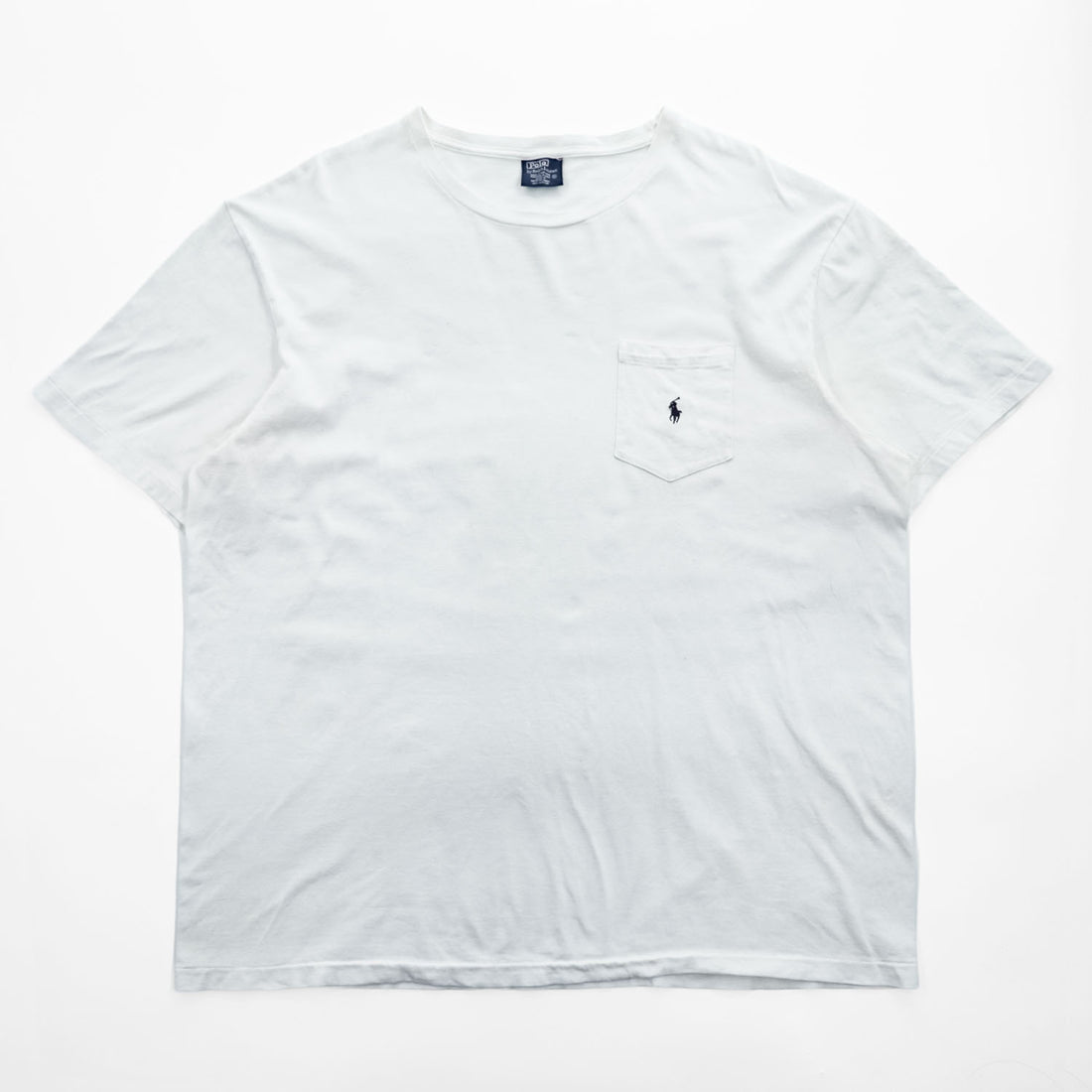 Polo by Ralph Lauren Pony Embroidered Pocket T-Shirt White XL