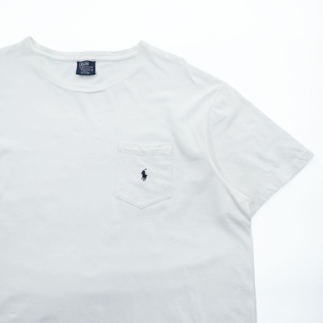 Polo by Ralph Lauren Pony Embroidered Pocket T-Shirt White XL