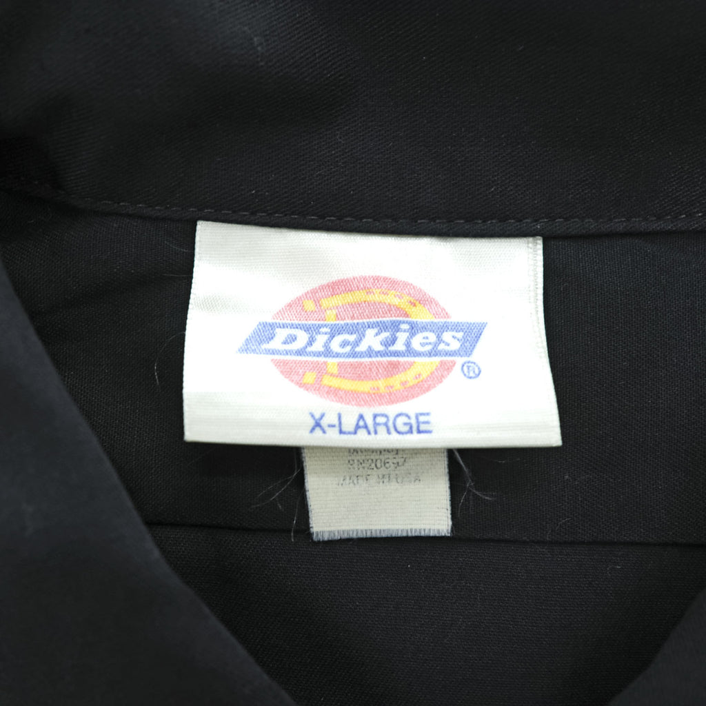 Vintage Dickies Made in USA Black Short Sleeve Work Shirt XL