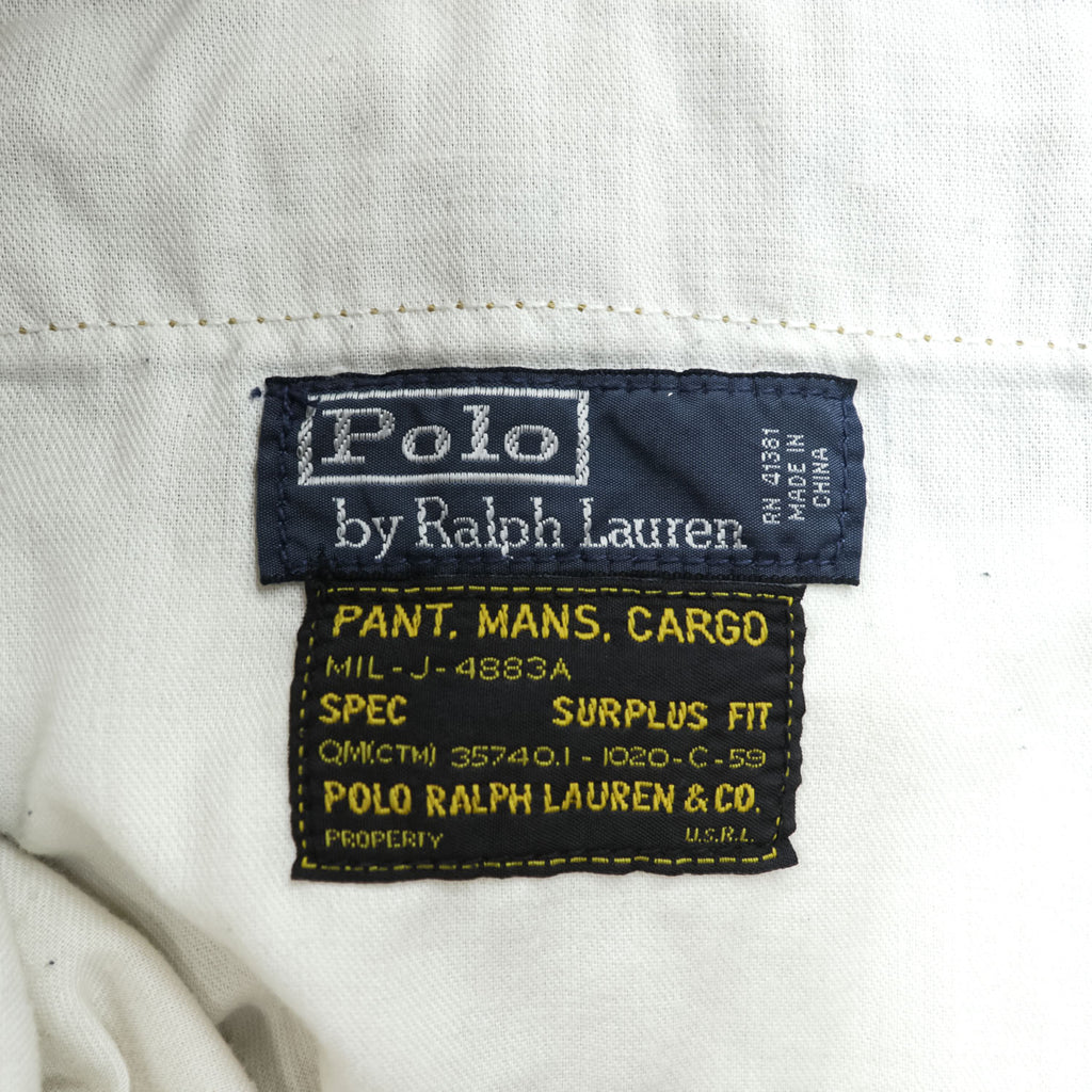 Polo by Ralph Lauren MIL-J-4863A Surplus Fit Cargo Shorts Khaki Size 40