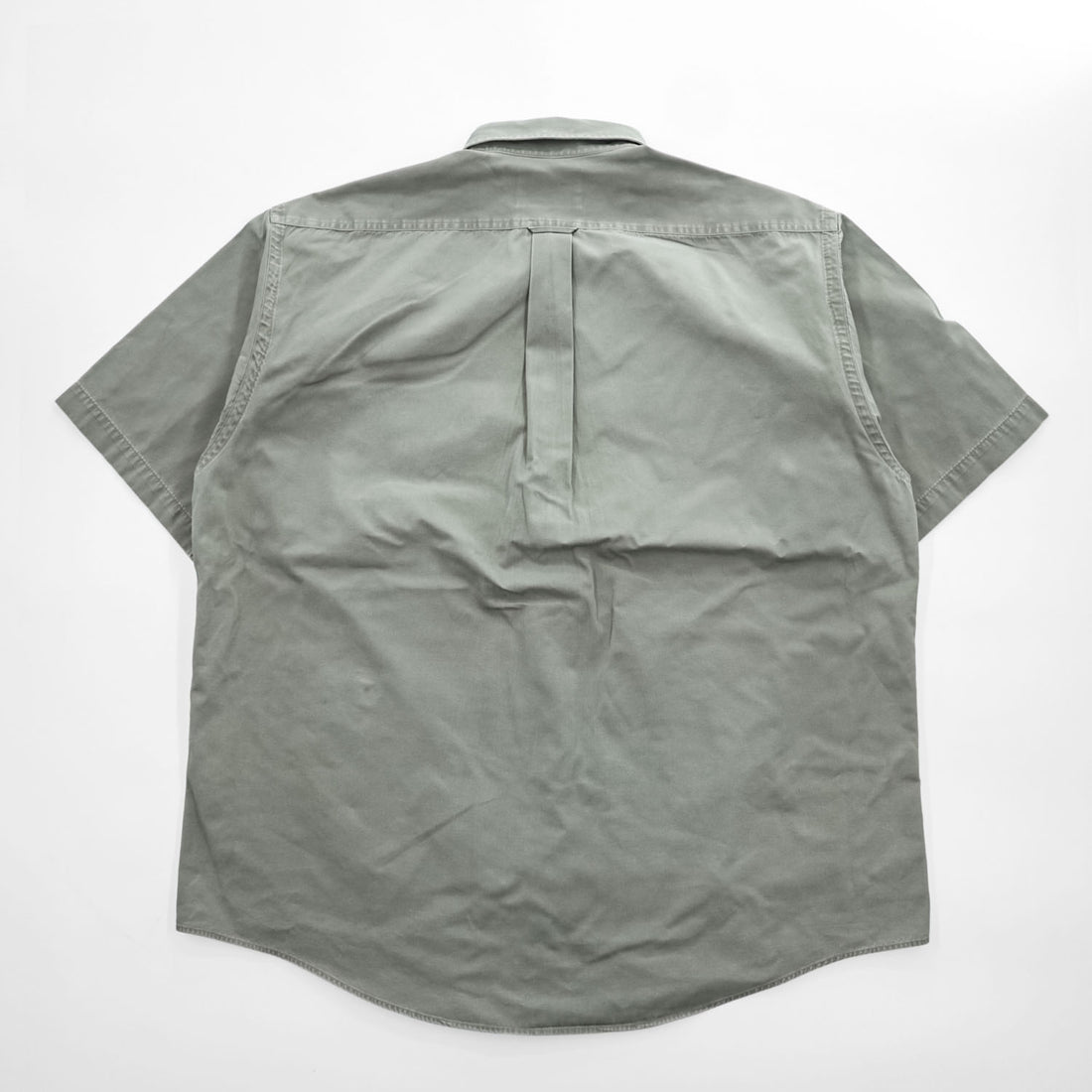 FILSON Men's Short Sleeve Work Shirt Gray Green Size L Double Flap Pockets