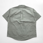 FILSON Men's Short Sleeve Work Shirt Gray Green Size L Double Flap Pockets