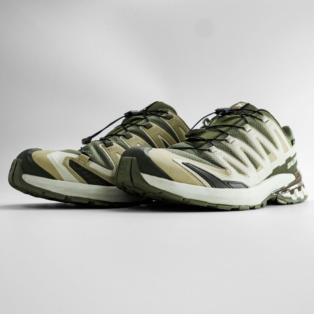 SALOMON XA PRO 3D GORE-TEX Trail Running Shoes Khaki Men's US 11