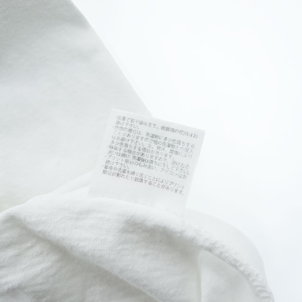 DUBBLE WORKS ( WAREHOUSE ) 日本製 Tシャツ L ホワイト シングルステッチ NAVY AA 染み込みプリント