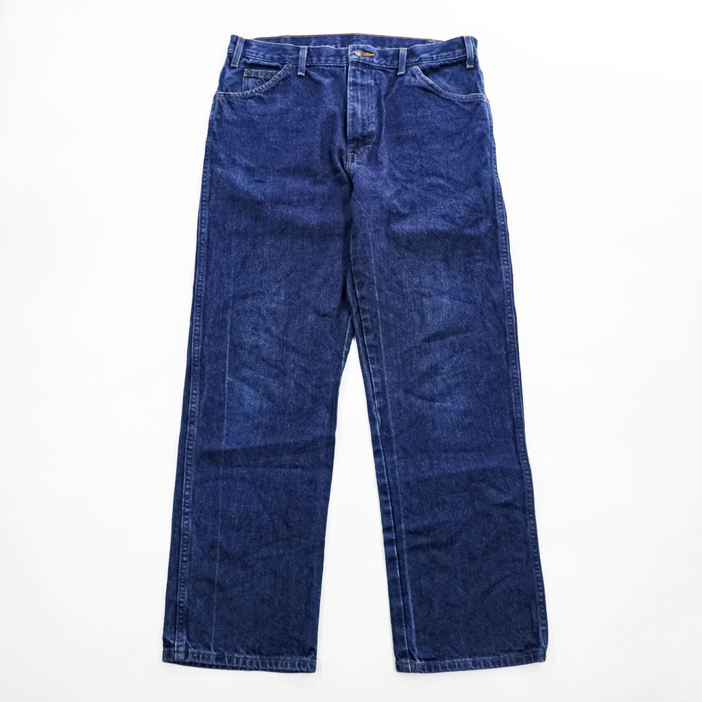 Dickies 5ポケット ストレートデニムパンツ 38×32 インディゴ ブルー ジーンズ C993RNB