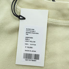 AURALEE 日本製 ポケット Tシャツ L イエロー SUPER FINE COTTON SALT SHRINK PIQUE BIG TEE サイドスリット A22ST02EK 未使用品