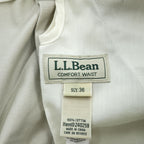 L.L.Bean 2タック プリーツショーツ ショートパンツ L ベージュ COMFORT WAIST 240259