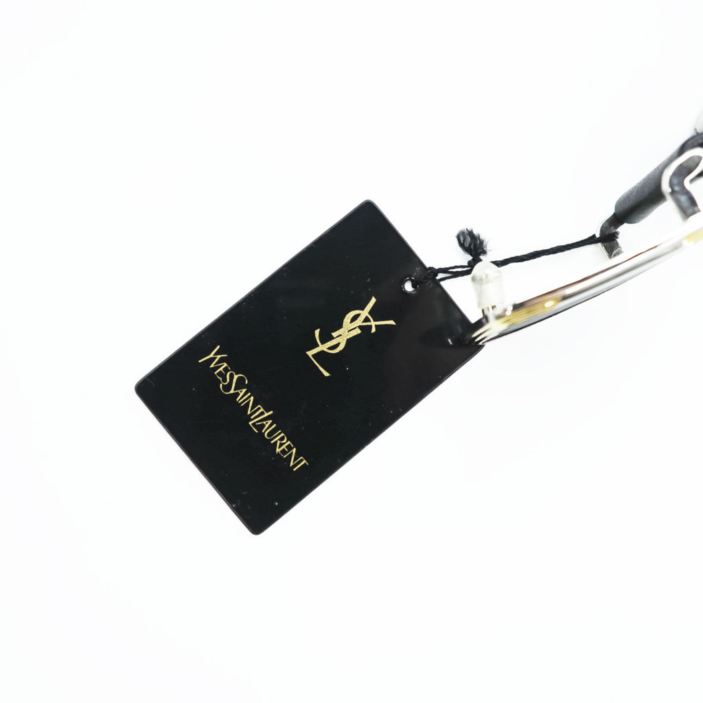 YVES SAINT LAURENT 日本製 ヴィンテージ  レザーベルト ブラック バックル YSL 未使用品