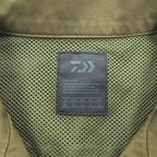 DAIWA PIER39 オープンカラー 半袖 フィッシングシャツ XL カーキ グリーン 開襟 マルチポケット Tech Anglers Open S/S BJ-57021