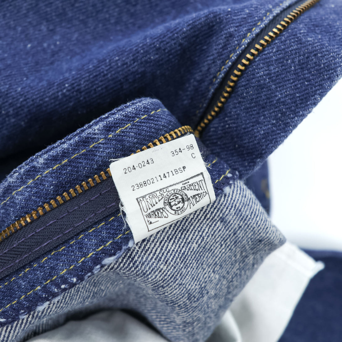 Lee RIDERS 80年代 USA製 ヴィンテージ デニムパンツ ジーンズ L インディゴ ブルー 濃紺 204-0243