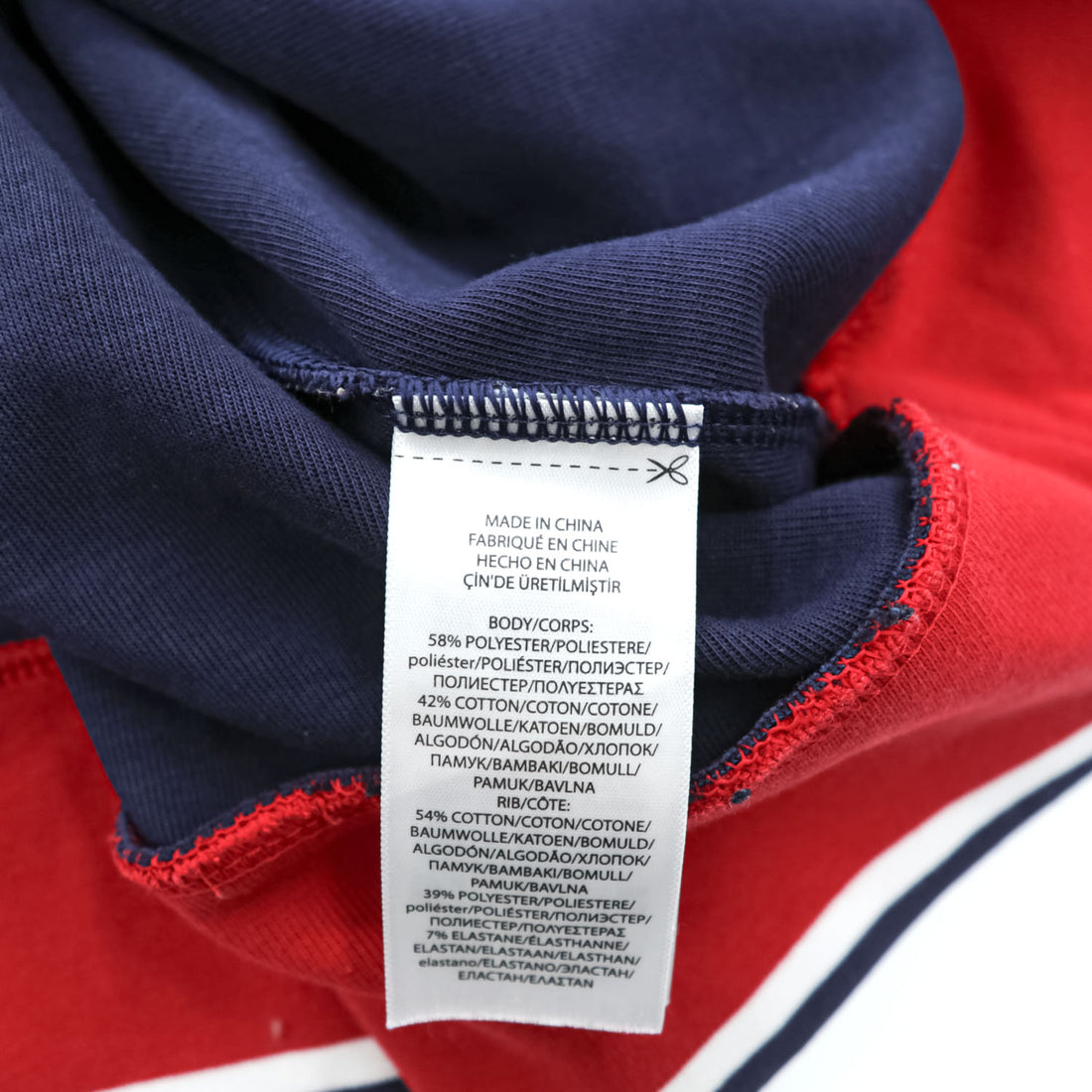 Polo Ralph Lauren クルーネック スウェット トレーナー XL レッド ネイビー リブライン