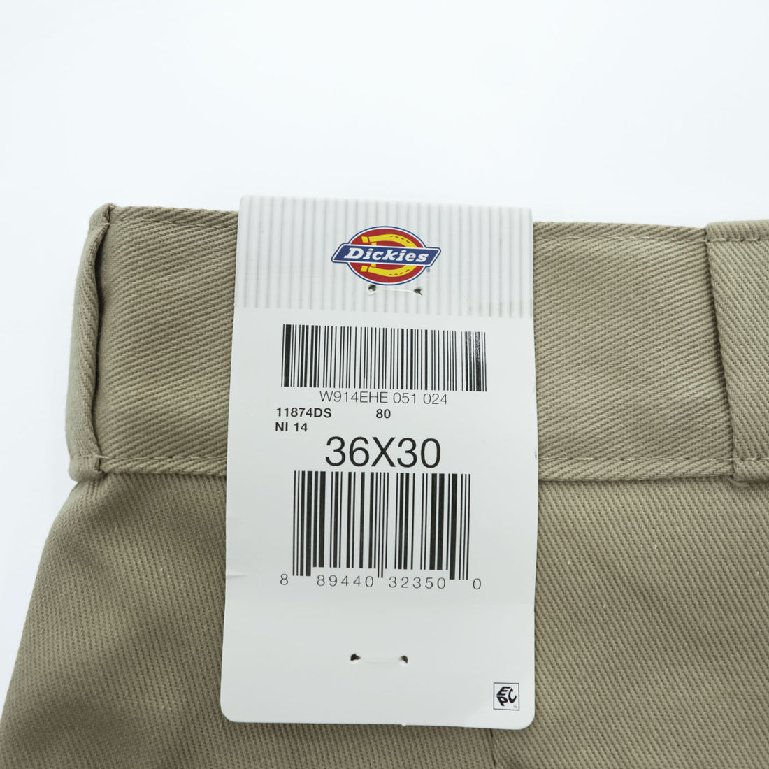 Dickies 874 ORIGINAL FIT FLEX ワークパンツ チノパンツ 36 x 30 ベージュ 11874DS 未使用品