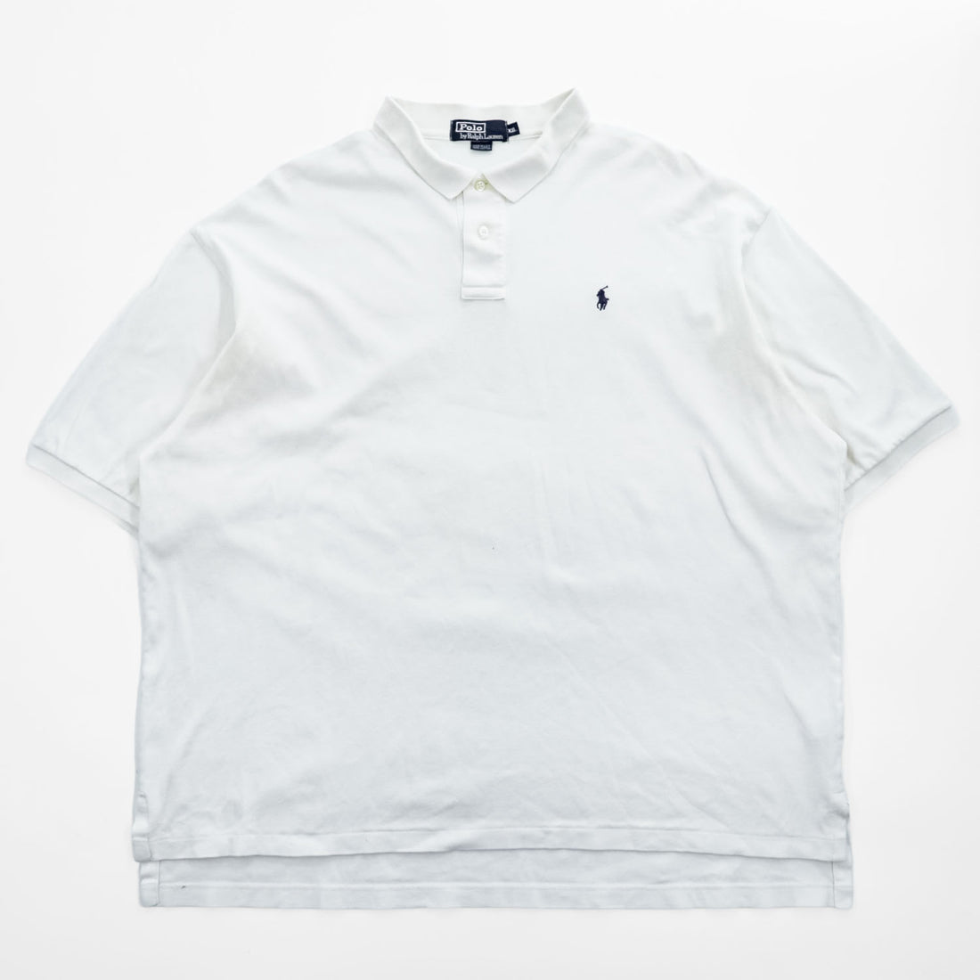 Polo by Ralph Lauren 90年代 USA製 ポニー刺繍 ポロシャツ XXL ビッグサイズ ホワイト