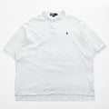 Polo by Ralph Lauren 90年代 USA製 ポニー刺繍 ポロシャツ XXL ビッグサイズ ホワイト