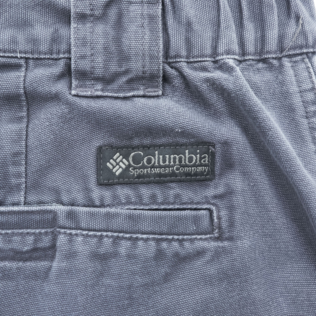 Columbia Men's Cotton Cargo Shorts Size L Navy Gray 2000s