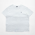 Polo by Ralph Lauren Pony Embroidered White Cotton T-Shirt Size L Made in Honduras