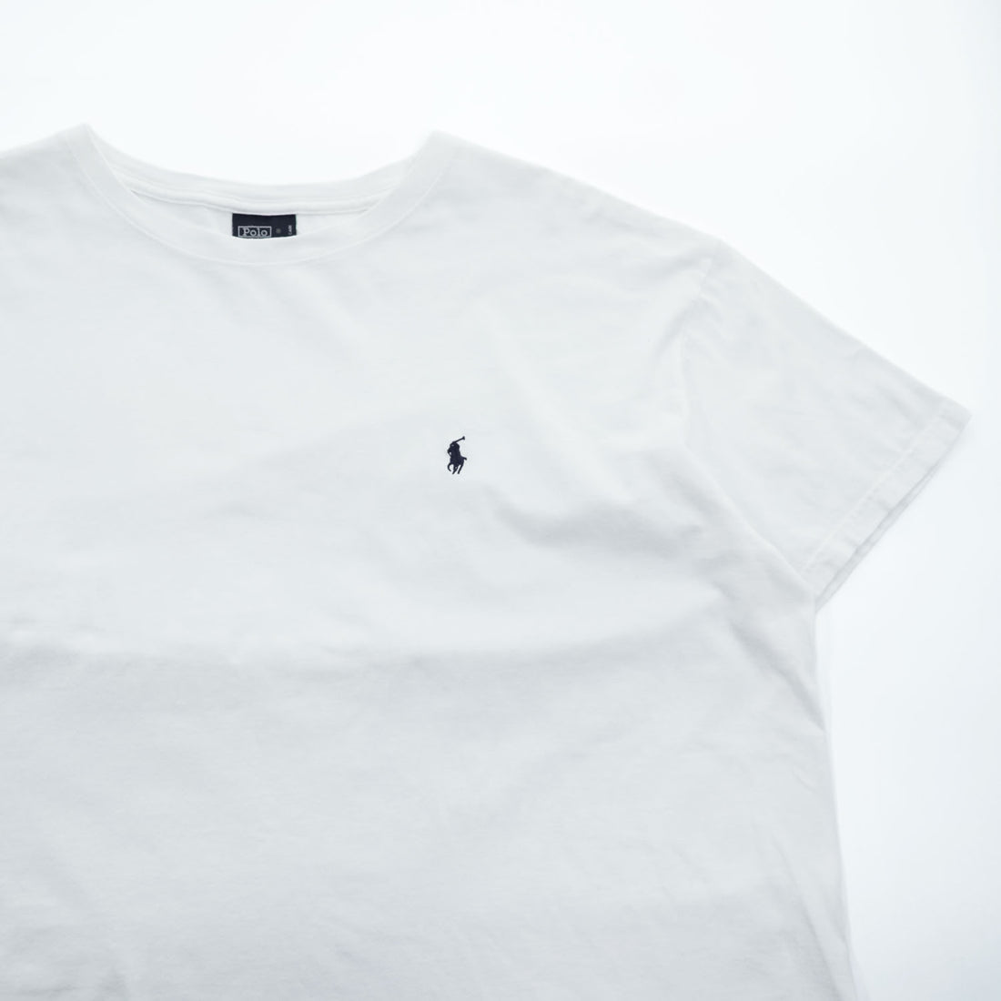 Polo by Ralph Lauren Pony Embroidered White Cotton T-Shirt Size L Made in Honduras