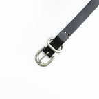 Hender Scheme ナロー レザーベルト 本革 ロング tail belt ブラック シルバーバックル