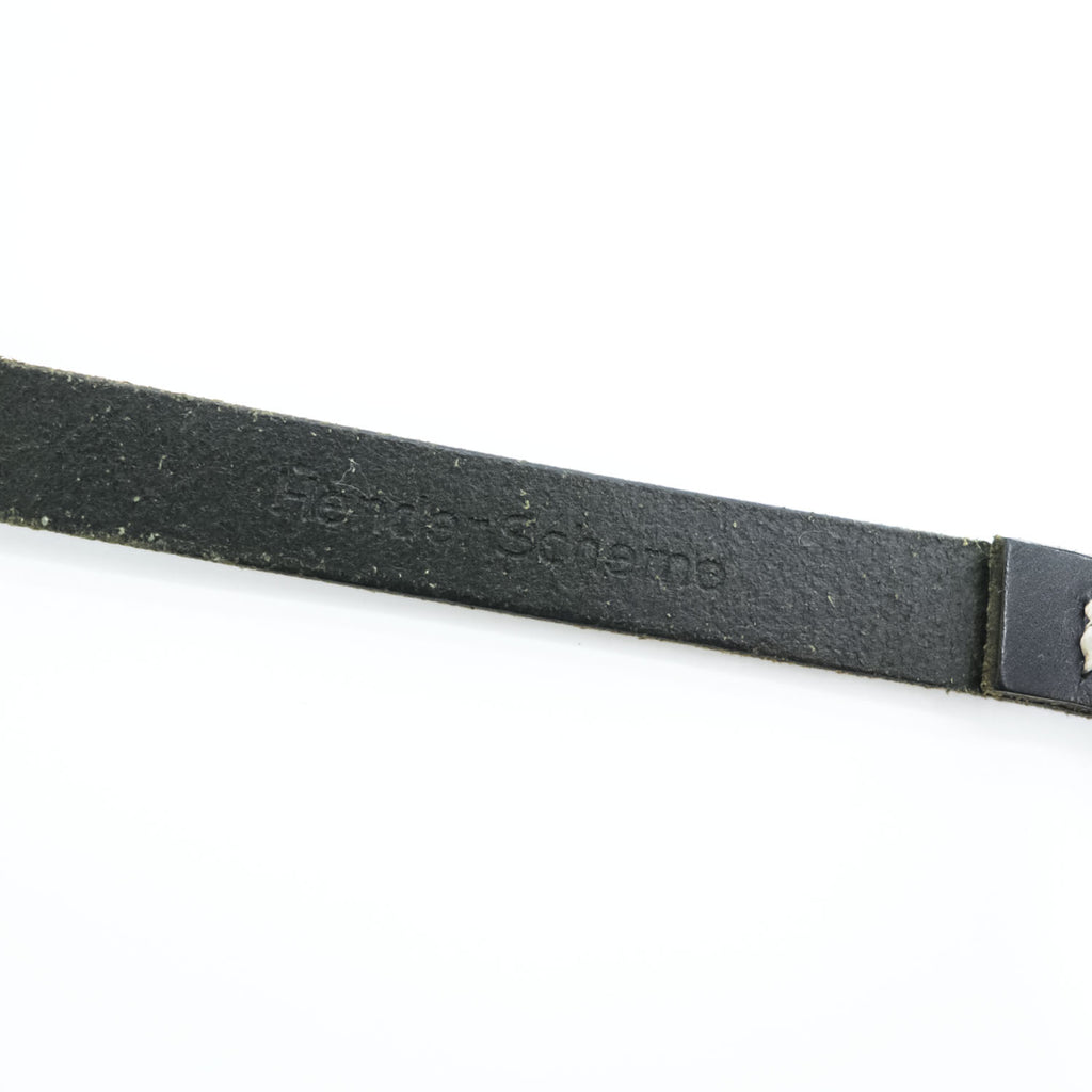 Hender Scheme ナロー レザーベルト 本革 ロング tail belt ブラック シルバーバックル