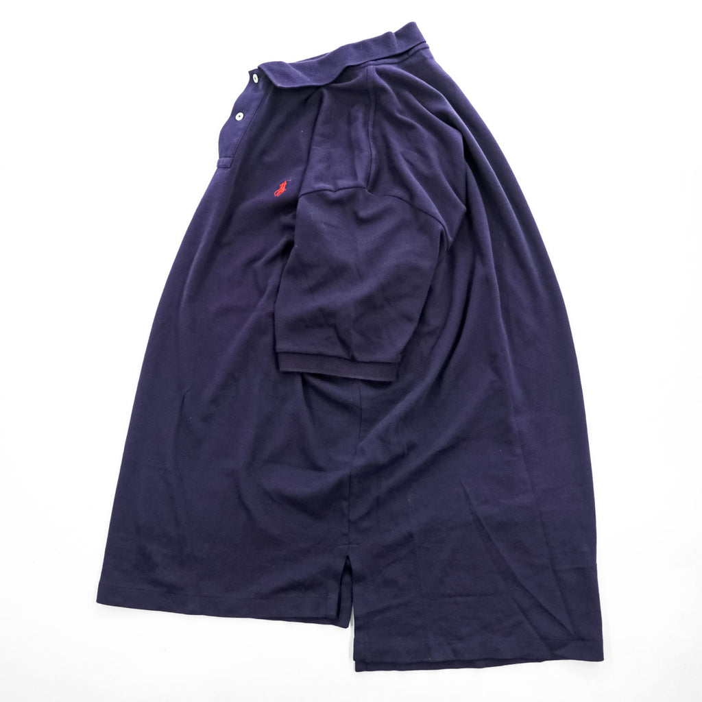 1990s Polo by Ralph Lauren Pony Embroidered Navy Short Sleeve Polo Shirt XL Made in Philippines