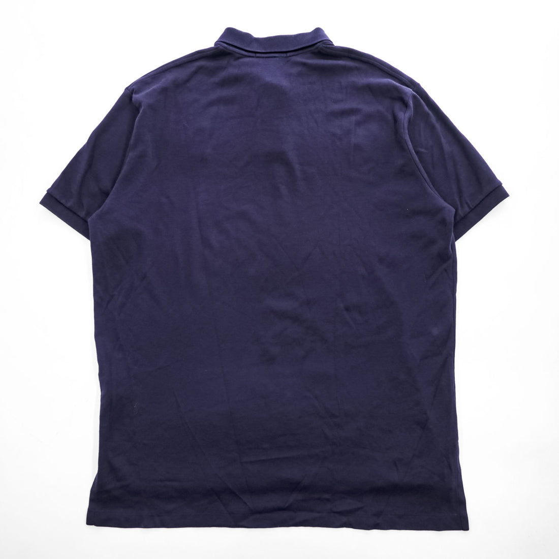 1990s Polo by Ralph Lauren Pony Embroidered Navy Short Sleeve Polo Shirt XL Made in Philippines
