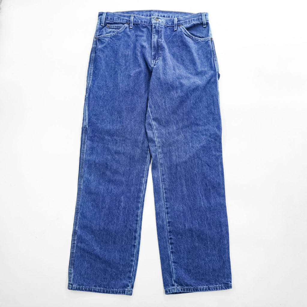 Dickies デニムペインターパンツ ジーンズ 36×32 インディゴ ブルー 19294SNB メキシコ製