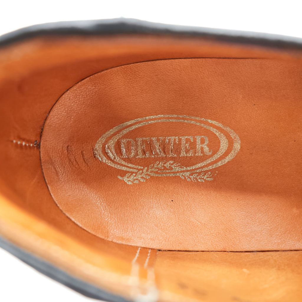 Vintage Dexter 1960s 70s Two Tone Saddle Oxford Shoes Brown Black Leather US 8 C