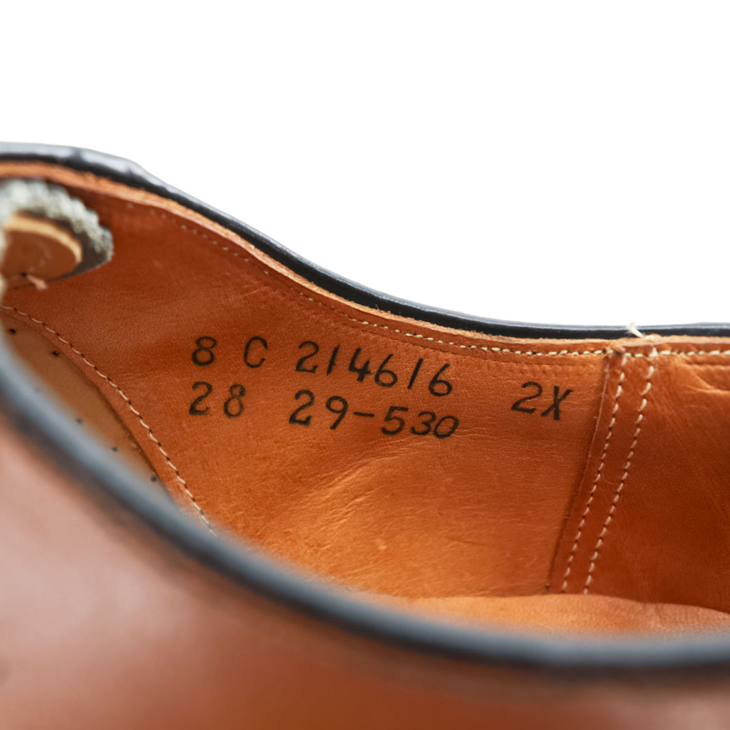Vintage Dexter 1960s 70s Two Tone Saddle Oxford Shoes Brown Black Leather US 8 C