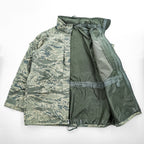 PROPPER INTERNATIONAL 00年代 USAF 米軍 APECS ABUパーカー ミリタリージャケット XL カーキ グリーン ゴアテックス GORE-TEX 防水 ドローコード フード収納 デジタルタイガーカモ 8415-01-547-3562