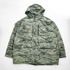 PROPPER INTERNATIONAL 00年代 USAF 米軍 APECS ABUパーカー ミリタリージャケット XL カーキ グリーン ゴアテックス GORE-TEX 防水 ドローコード フード収納 デジタルタイガーカモ 8415-01-547-3562