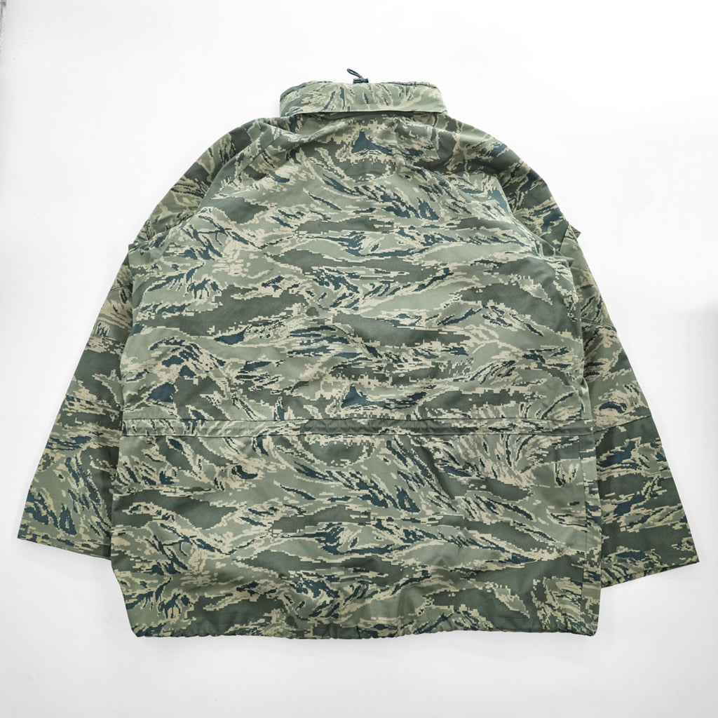 PROPPER INTERNATIONAL 00年代 USAF 米軍 APECS ABUパーカー ミリタリージャケット XL カーキ グリーン ゴアテックス GORE-TEX 防水 ドローコード フード収納 デジタルタイガーカモ 8415-01-547-3562