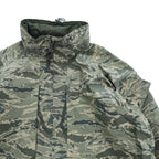 PROPPER INTERNATIONAL 00年代 USAF 米軍 APECS ABUパーカー ミリタリージャケット XL カーキ グリーン ゴアテックス GORE-TEX 防水 ドローコード フード収納 デジタルタイガーカモ 8415-01-547-3562