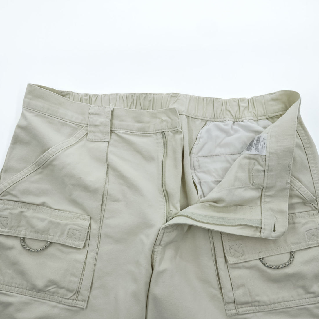 Columbia PFG ダック地 フィッシングカーゴショーツ ショートパンツ L ベージュ キャンバス FM4012