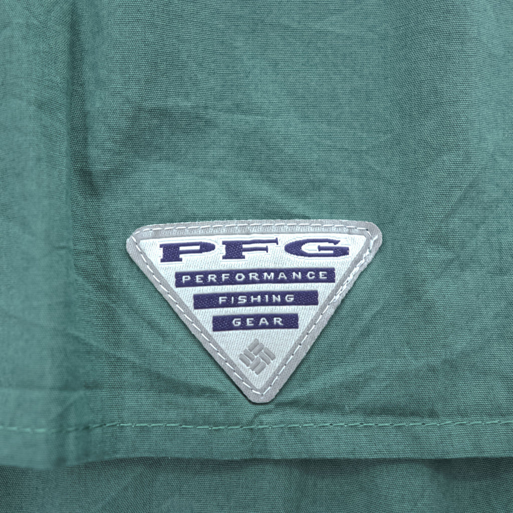 Columbia PFG 半袖 フィッシングシャツ XL グリーン メッシュ FT7130