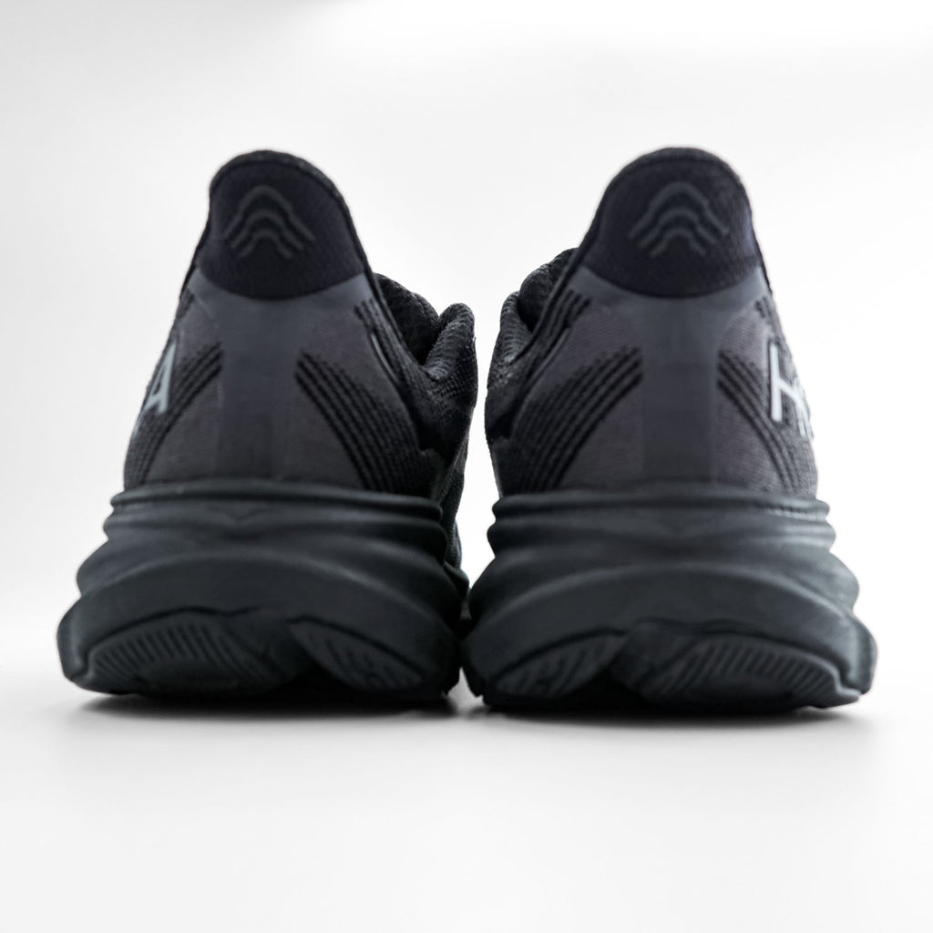 HOKA Clifton 9 Men's Black Running Shoes US 10D 1127895 BBLC