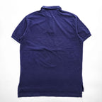 Polo by Ralph Lauren Men's Navy Short Sleeve Polo Shirt Red Pony Logo Size L 100% Cotton