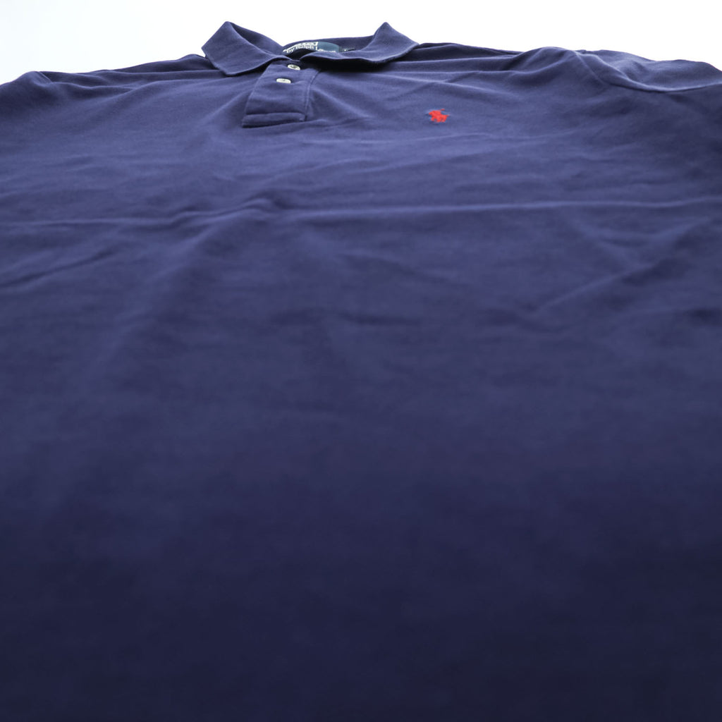 Polo by Ralph Lauren Men's Navy Short Sleeve Polo Shirt Red Pony Logo Size L 100% Cotton