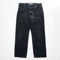 HARLEY-DAVIDSON Black Denim Jeans 36x30 Five-Pocket Embroidered Logo