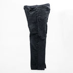 HARLEY-DAVIDSON Black Denim Jeans 36x30 Five-Pocket Embroidered Logo