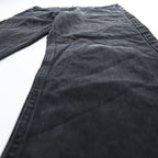 HARLEY-DAVIDSON Black Denim Jeans 36x30 Five-Pocket Embroidered Logo