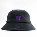 Needles × DC SHOES Bermuda Hat Butterfly Embroidered Bucket Hat Black Purple Size M