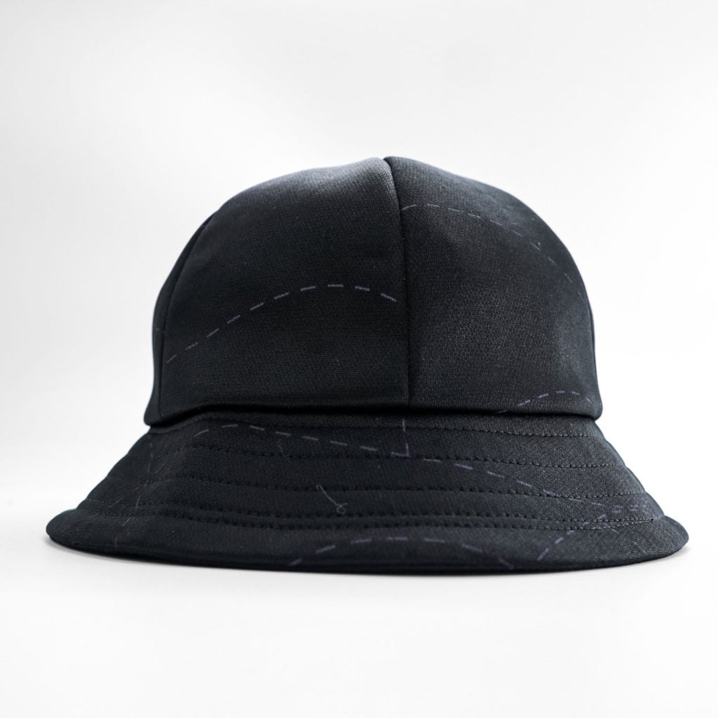 Needles × DC SHOES Bermuda Hat Butterfly Embroidered Bucket Hat Black Purple Size M