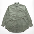 Brooks Brothers Sport Shirt Button-Down Long Sleeve Cotton Made in Hong Kong M Olive