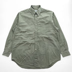 Brooks Brothers Sport Shirt Button-Down Long Sleeve Cotton Made in Hong Kong M Olive