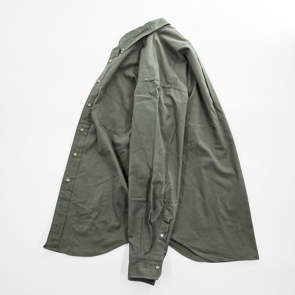 Brooks Brothers Sport Shirt Button-Down Long Sleeve Cotton Made in Hong Kong M Olive