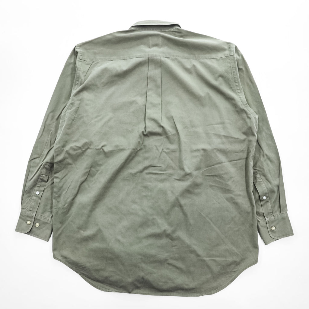 Brooks Brothers Sport Shirt Button-Down Long Sleeve Cotton Made in Hong Kong M Olive