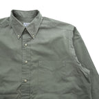 Brooks Brothers Sport Shirt Button-Down Long Sleeve Cotton Made in Hong Kong M Olive