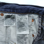 Levi Strauss Denim Pants Jeans, Size L, Indigo Blue, Stretch, Big E, Button Fly, Leather Patch, 00501-3249